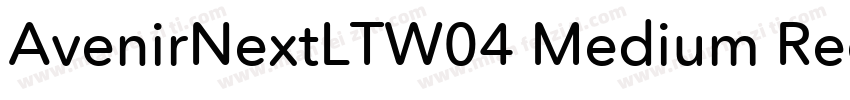 AvenirNextLTW04 Medium Regular字体转换